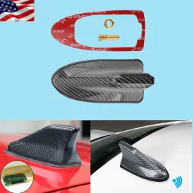 Partsebuy 710414948156 New Black Shark Fin Car Roof Antenna Radio Fm/am Signal Aerial Accessories Us