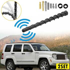 Peakparts 903942144624 2x Universal 7 Inch Car Radio Antenna Fm Am Aerial Atv Utv Motorcycle Truck Yacht Va