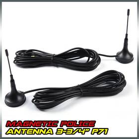 Pit66 Ult-1109-11 2 Lot Magnetic Profile 3-3/4 Inch Fit For P71 Crown Victoria /impala Police Antenna