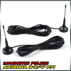 Ult-1109-11 Pit66 2 Lot Magnetic Profile 3-3/4 Inch Fit For P71 Crown Victoria /impala Police Antenna