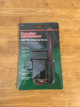 Popular Mechanics 078742383972 Nos Vintage Am/fm Antenna Booster 38397
