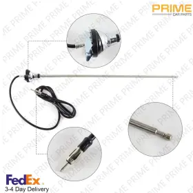 Lsot001602 Prime Carparts 3 Section Retractable Nice Nos Vintage Style Am/fm Radio Antenna Round Base