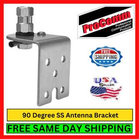 Procomm Pc02-2301 Universal Antenna Mount Bracket Stainless Steel 90 With Stud