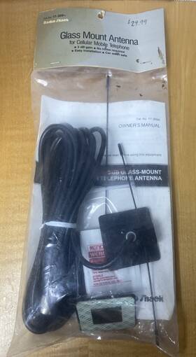 Radio Shack 17-309a Vintage Glass Mount Antenna Usa Owners Manual New
