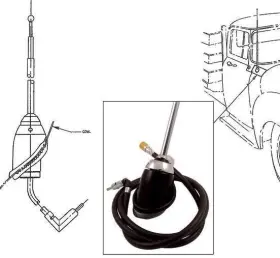 B6c-18813 Reproduction New Cowl Mount Radio Antenna 1956 Ford Pickup Truck