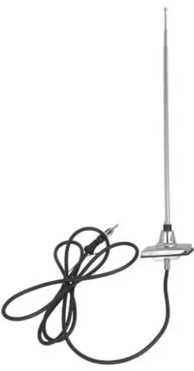 Rs7094 Retrosound 1979-93 Mustang Antenna With Rectangular Base And Collapsible Mast
