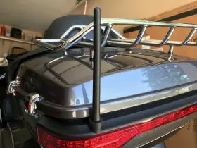 Wra6 Sold By Eaccessoriesusa 6 3/4 Inch Short Rubber Am/fm/xm/cb Antenna Mast Radio For Harley-davidson New