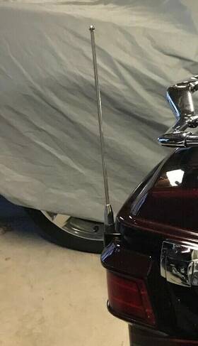 Sold By Maxx-express Wra9 9 Inch Stainless Steel Am/fm/xm/cb Antenna Mast Power Radio For Harley-davidson