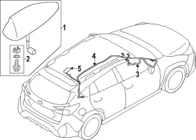 86321fn211 Subaru Genuine Antenna