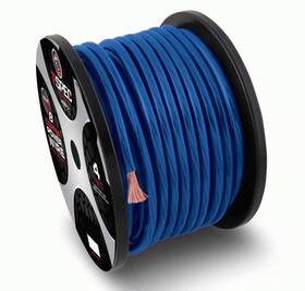 T-spec V8gt10b-50 T-spec V8gt Series 1-0 Awg 50ft Ofc Power Wire - Blue