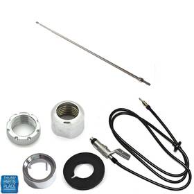 The Parts Place Inc. Rd15357g 1966-67 Pontiac Gto / Lemans Telescopic Antenna Assembly - Round Body And Tip New