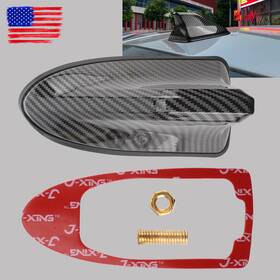 Topgearsltd 710414968529 Carbon Fiber Car Roof Antenna Shark Fin Aerial Am/fm Signal Radio