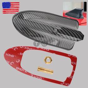 Topgearsltd 710422626992 Carbon Fiber Car Roof Antenna Shark Fin Aerial Am/fm Signal Radio