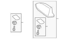 86077-47010-a0 Toyota Genuine Antenna Assembly Covering