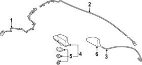 Toyota 86077-47020-d3 Genuine Antenna Mast