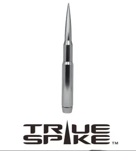 Sa115sl-sa116sl True Spike Billet 9 Inch Fat Bullet Antenna Silver For Ford F250 F350 Super Duty
