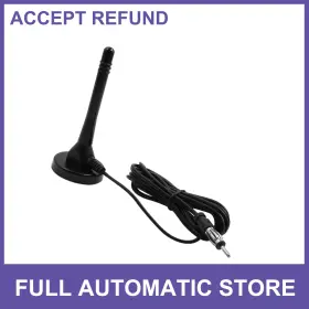 Uauto1 726215670516 Universal 117.32 Inch Dc12v Signal Antenna Fm Am Radio Aerial With Magnetic Base 298cm