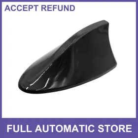 Uauto1 726215671148 Universal Shark Fin Shape Car Roof Am Fm Radio Signal Aerial Antenna Abs Black