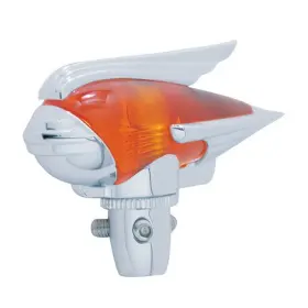 C5017a United Pacific Radio Antenna Cover Chrome Amber