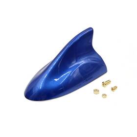 Uxcell 601382483490 Blue Plastic Shark Fin Style Self Adhesive Car Am/fm Radio Signal Antenna Aerial