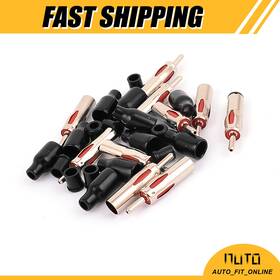 Uxcell 723115154887 10 Pcs Auto Car Radio Antenna Cable Am/fm Male Adapter Connector Universal