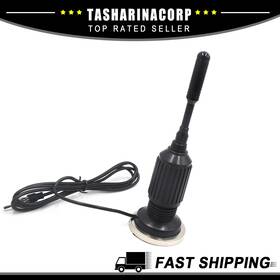 Uxcell 743151891317 Universal Piece Of 1 Magnetic Base 155cm Signal Radio Am Fm Antenna Aerial Black