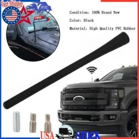 C107-053-blk Vipjq 7inch Rubber Signal Antenna For Ford F150 F250 F350 Ram 1500 2009-2019