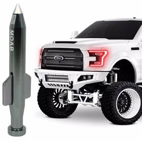 Vms Racing 4764 Gunmetal Moab Mother Of All Bombs Short Bullet Antenna For Ford Trucks