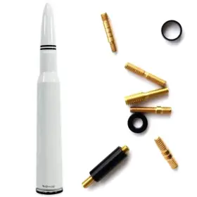 Sa033wh-la Vms Racing White Bullet Antenna For Chevy Silverado And Gmc Sierra Up To 2006 5.5 Inch