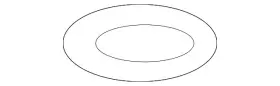 1k0-035-350 Volkswagen Genuine Ornament Seal