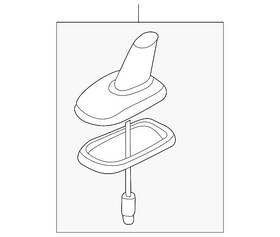 Volkswagen 3c0-035-507-n Genuine Antenna Assembly