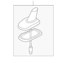 3c0-035-507-n Volkswagen Genuine Antenna Assembly