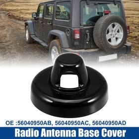 X Autohaux 56040950ab Radio Antenna Base Cover Fit For Jeep Wrangler Gladiator 1pcs Black