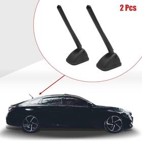 X Autohaux 714998058591 2pcs Black Self-adhesive Base External Decorative Antenna Aerial For Car Auto