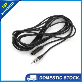 X Autohaux 726215645408 Pack Of 1 For Ford Car Male To Female Radio Adapter Extension Cable 5m Black