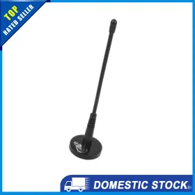 X Autohaux 726215646696 Pack Of 1 15cm Long Car Magnetic Base Single Pole Decoration Antenna Black