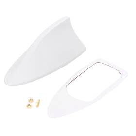 Zdl-kabusikikaisya1989usa 612074712408 Shark Fin Roof Antenna Radio Receiver Fm/am Decorate Aerial Car Universal White