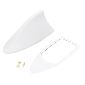 Zdl-kabusikikaisya1989usa 612074712408 Shark Fin Roof Antenna Radio Receiver Fm/am Decorate Aerial Car Universal White