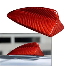 Zdl-kabusikikaisya1989usa 760000185793 Carbon Fiber Shark Fin Antenna Cover Sticker Red For Bmw 5 7series F07 Gt F11 X3