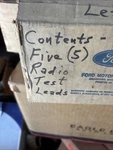Ford Radio Test Leads X5 Vintage New. Price: $40.00.