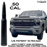 50 Caliber Ammo Bullet Anti Theft Copper Coil Antenna For Chevy Silverado Hd New. Price: $32.95.