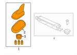 New Volkswagen Caddy 2K Roof Aerial Antenna Shark 3C0035507AM Oem. Price: $357.00.
