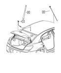 Genuine Mopar Antenna Cable Instrument Panel 5064617AB New. Price: $15.29.