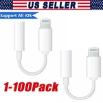 For Iphone Headphone Adapter Jack 8 Pin To 3.5MM Aux Cord Dongle Converter Lot New. Price: $124.49.