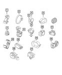 Genuine Mopar Wiring Clip 6106188AA New. Price: $17.09.