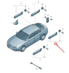 New Audi A7 Sportback Left Lower Antenna Amplifier 4G8035225B 4G8-035-225-B. Price: $131.90.