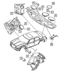 Genuine Mopar Amplifier Bracket 5081027AC New. Price: $9.66.