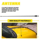 12" Black Stainless Antenna Mast Power Radio Am/fm Ford Mustang 1979-2009 Ec New. Price: $12.34.