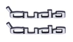 Oer Zinc Diecast Front Fender Emblem Set For 1972-1974 Plymouth Barracuda New. Price: $98.98.