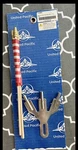 110863 United Pacific.safety Bracket Stainless Steel, With U.s.a. Flags New. Price: $28.00.